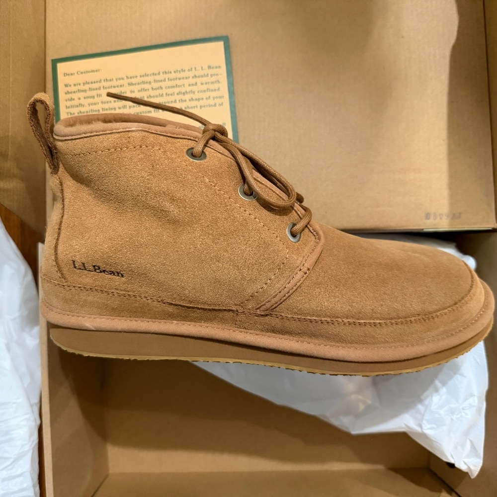 L.L. Bean Men's Brown Suede Chukka Boots
